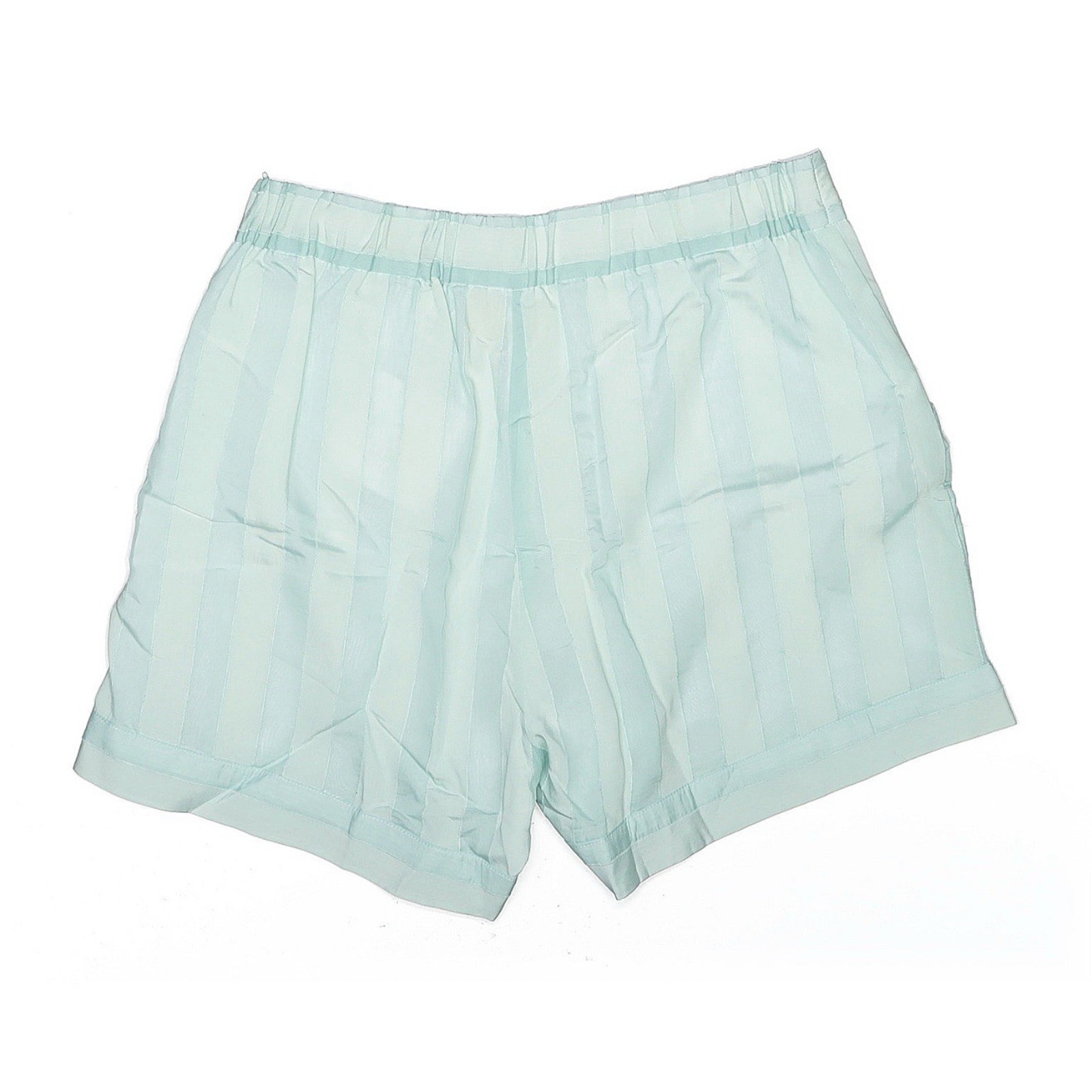 Nwt Vita Grace Reina Stripe Day Blouse Front Pocket Shorts Co Ord Aqua Blue M — image 8 of 8